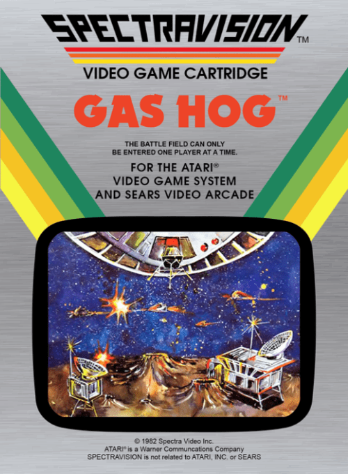 Gas Hog box art for Atari 2600